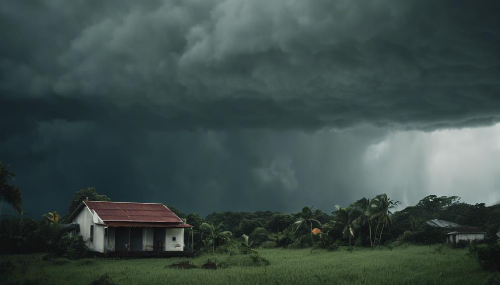 dommages des cyclones agricoles