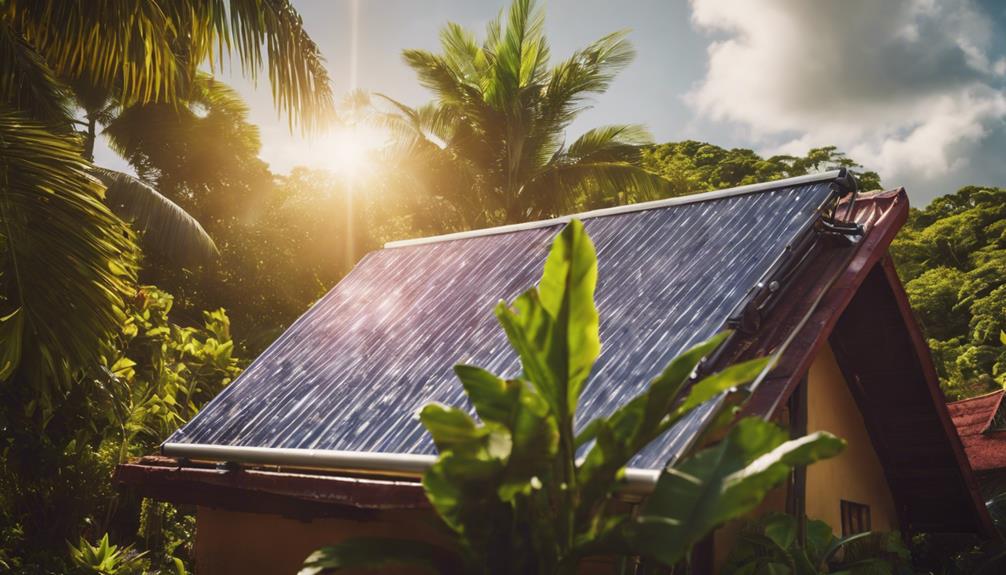 government assistance for solar water heaters in martinique