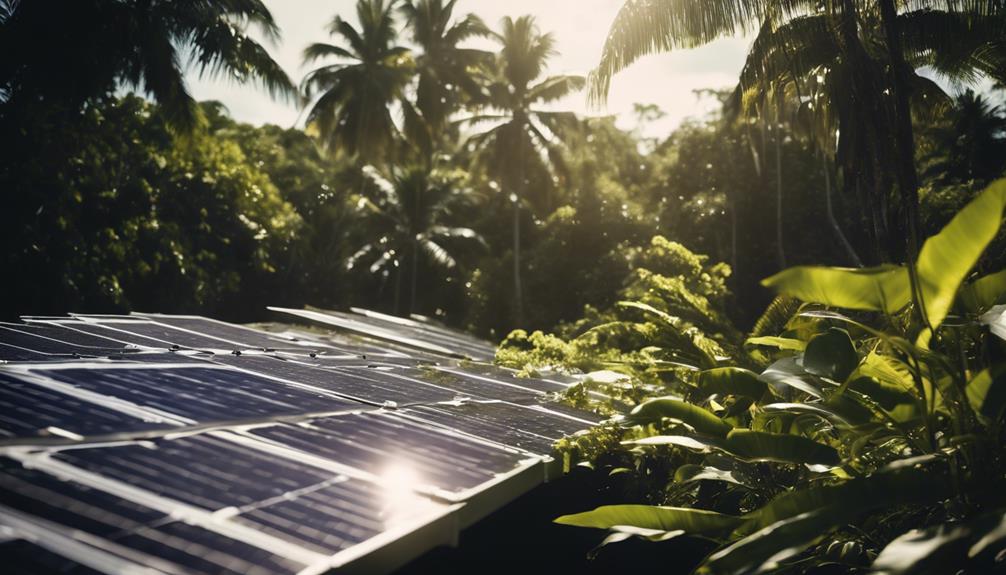 Illustration de l'impact de l'ensoleillement martiniquais sur la production d'énergie solaire