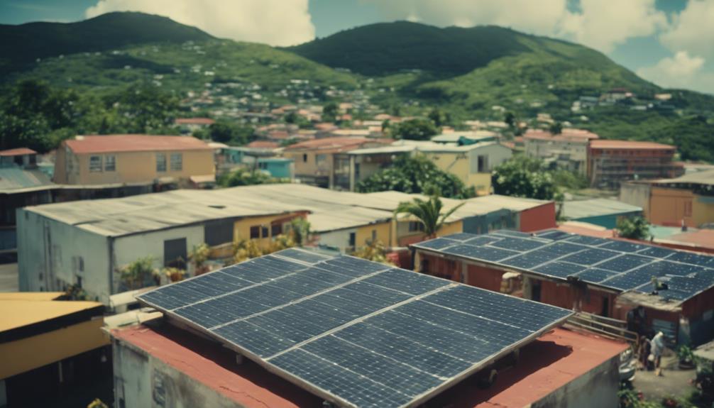 Illustration des opportunités économiques créées par le secteur photovoltaïque en Martinique