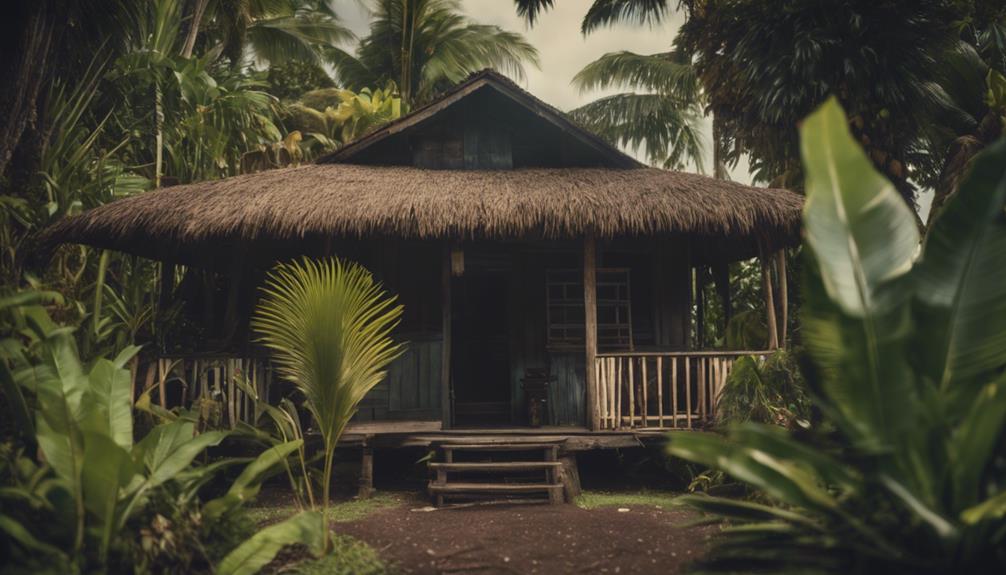 Rénovation d'un toit en chaume remplacé par un toit métallique sur un bungalow en Martinique