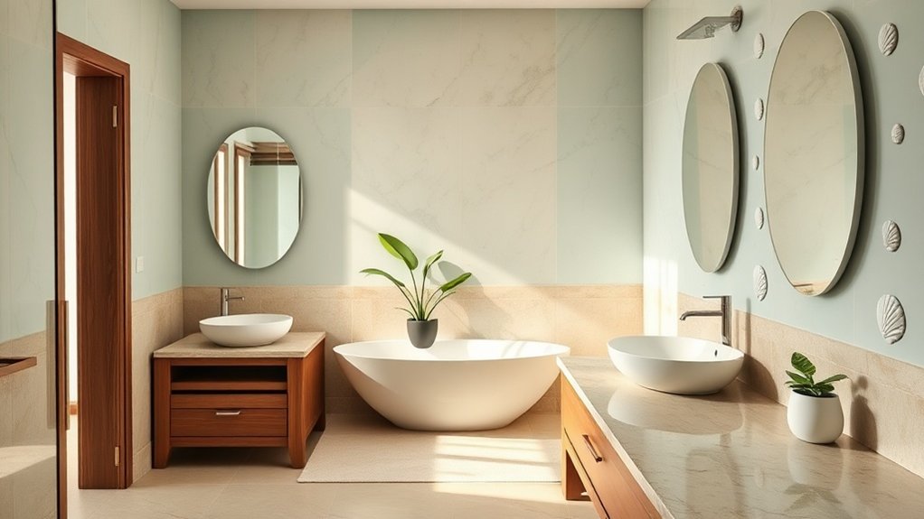 palettes de salle de bain inspirées des Caraïbes