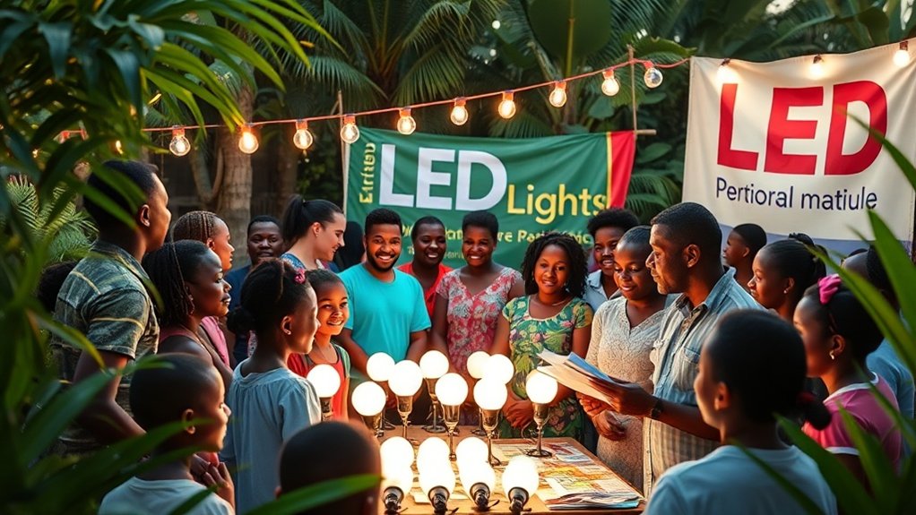initiatives communautaires promouvant l'adoption des LED