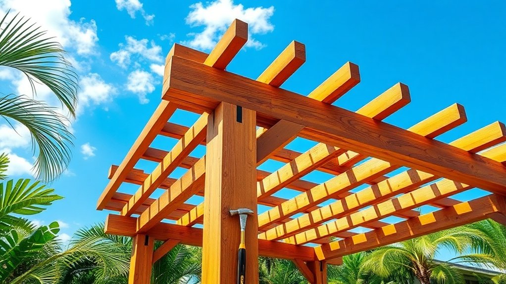 outils essentiels pour l'installation de pergola