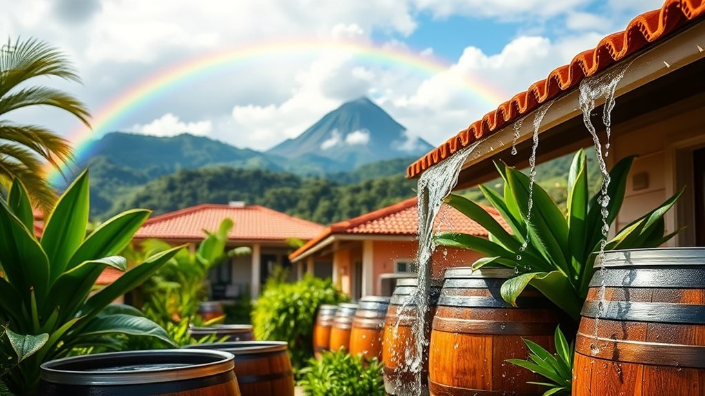 la collecte des eaux de pluie en Martinique