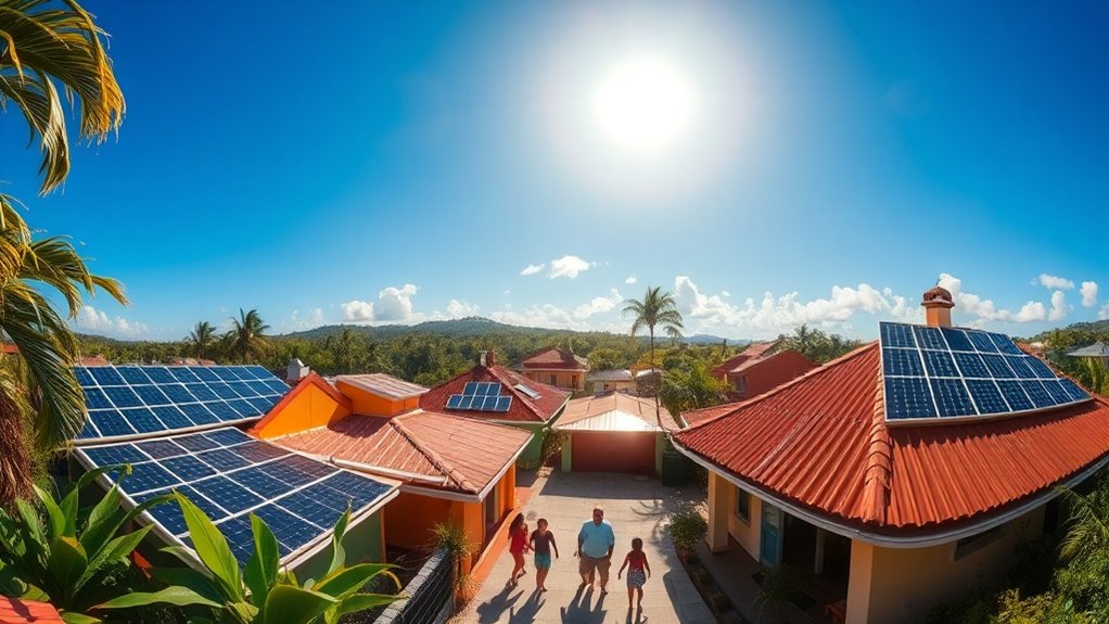 installations de panneaux solaires résidentiels