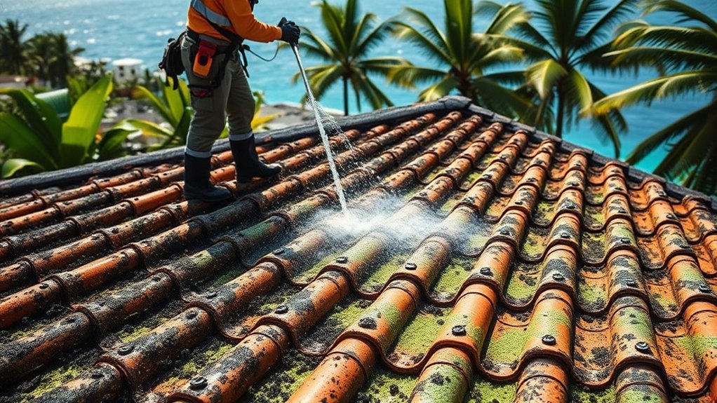contamination des toits en Martinique