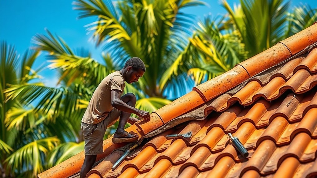 coûts de réparation de toit Martinique