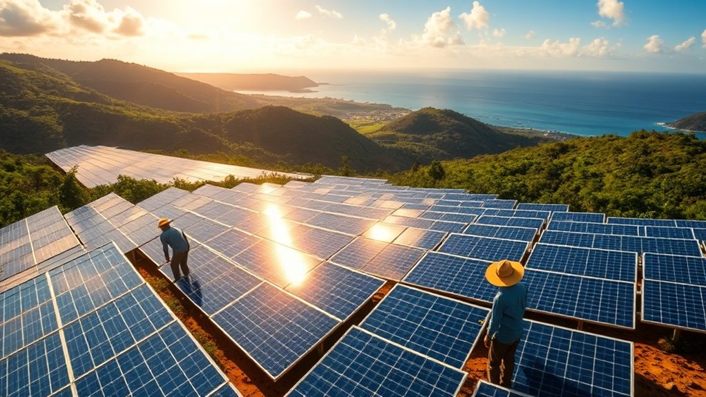 initiatives en énergie solaire Martinique