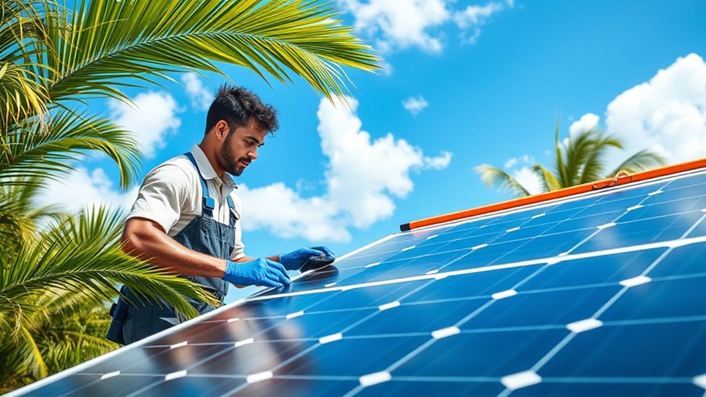 conseils d'entretien des panneaux solaires