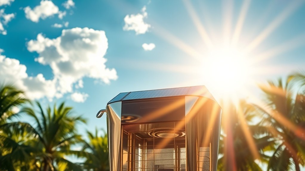 avantages du refroidissement de l'air alimenté par énergie solaire