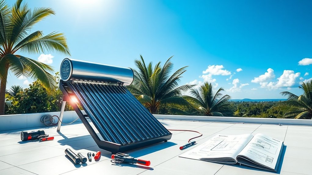 guide d'installation de chauffe-eau solaire
