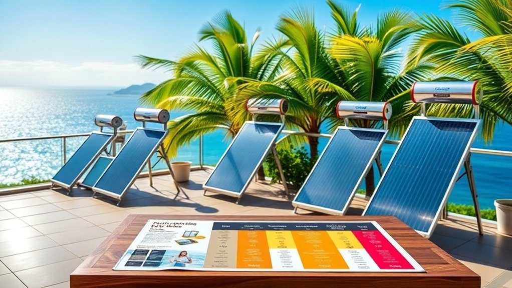comparaison de prix des chauffe-eau solaires