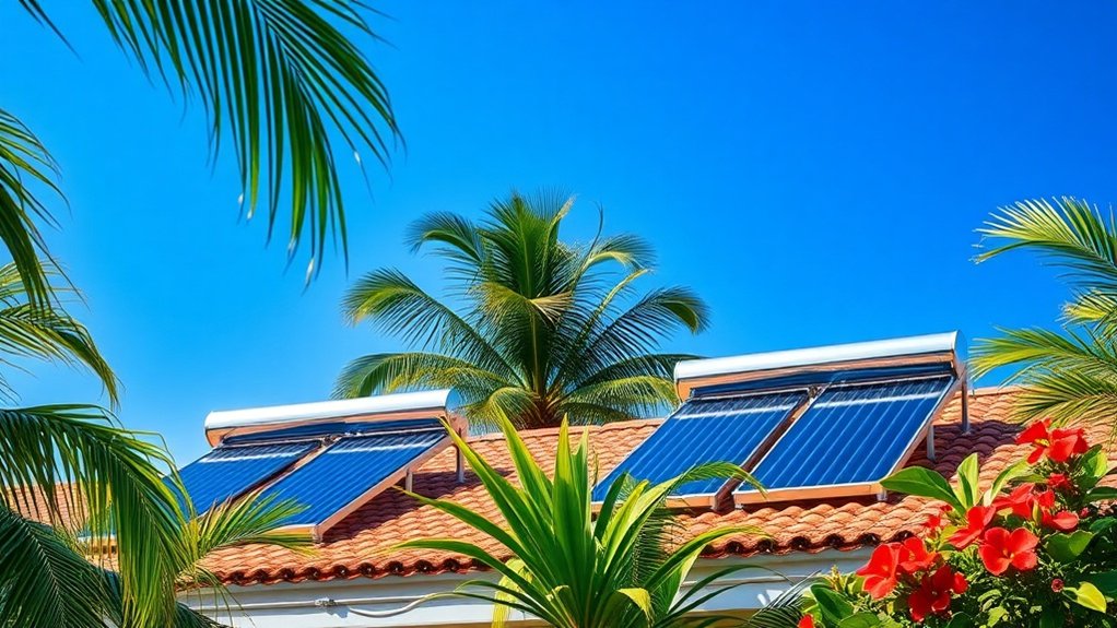 technologies de chauffage de l'eau solaire