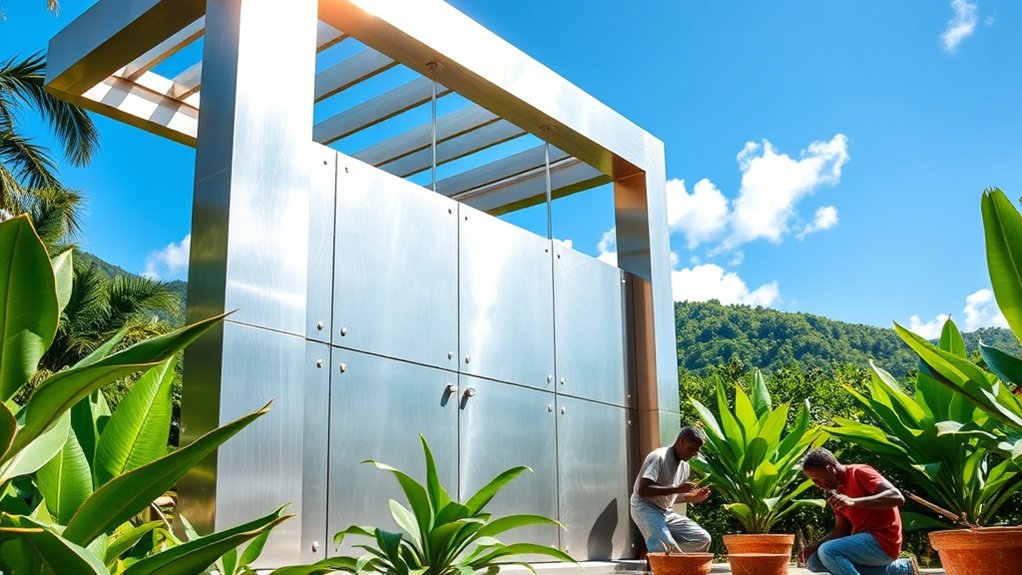 applications de menuiserie en aluminium durable