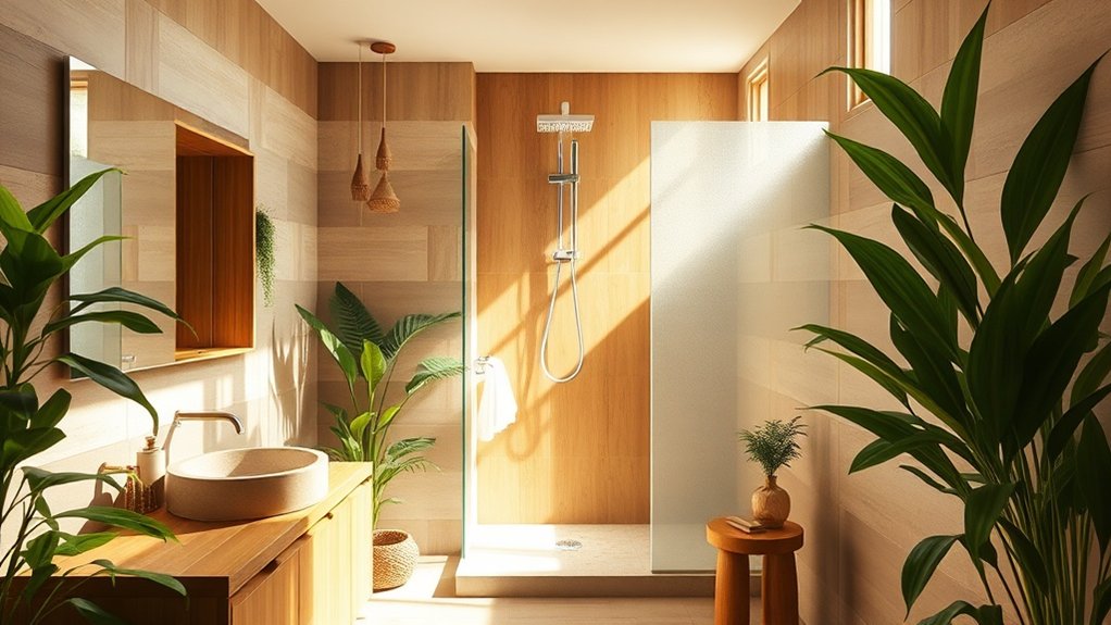 choix de matériaux de salle de bain durables