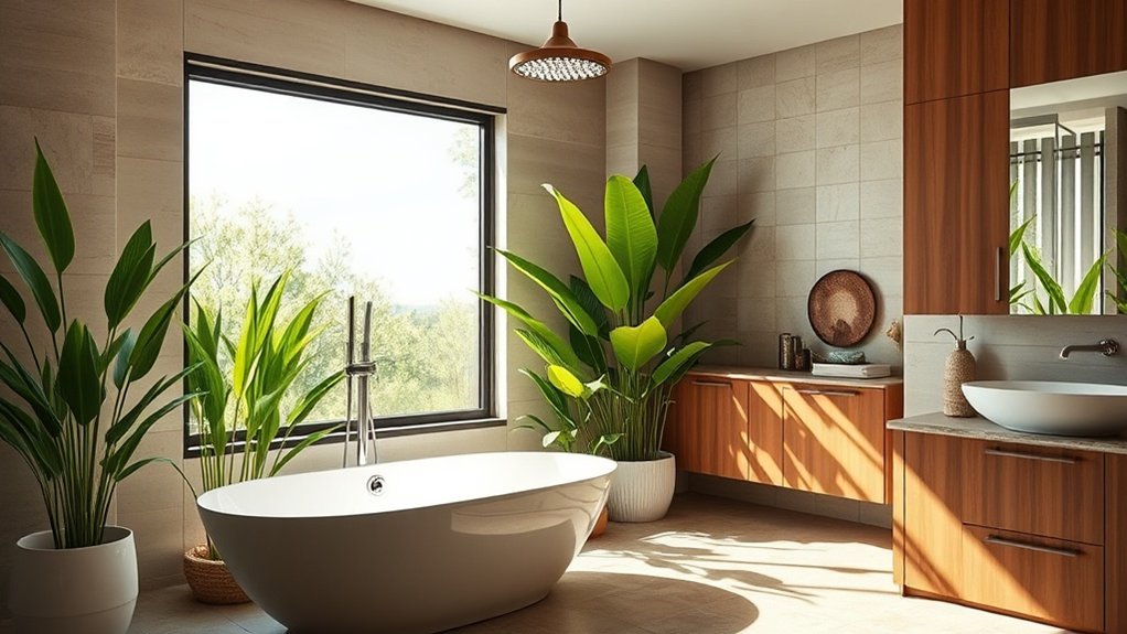 design de salle de bain de luxe durable